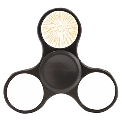 Yellow Firework Transparent Finger Spinner