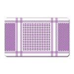 Purple Geometric Headdress Magnet (Rectangular) Front