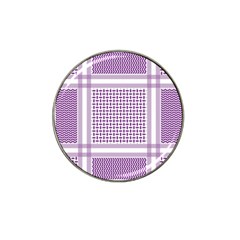 Purple Geometric Headdress Hat Clip Ball Marker (4 Pack) by Mariart