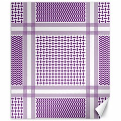 Purple Geometric Headdress Canvas 20  X 24  by Mariart