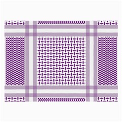 Purple Geometric Headdress Large Glasses Cloth by Mariart