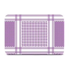 Purple Geometric Headdress Plate Mats by Mariart