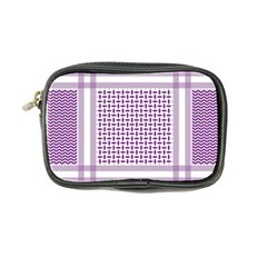 Purple Geometric Headdress Coin Purse by Mariart