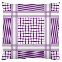 Purple Geometric Headdress Large Cushion Case (two Sides) by Mariart