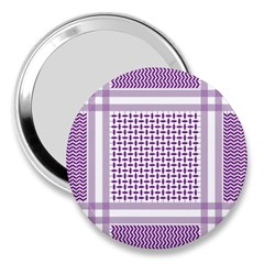 Purple Geometric Headdress 3  Handbag Mirrors by Mariart