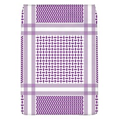 Purple Geometric Headdress Removable Flap Cover (l) by Mariart