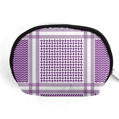 Purple Geometric Headdress Accessory Pouch (medium) by Mariart