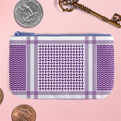 Purple Geometric Headdress Large Coin Purse by Mariart