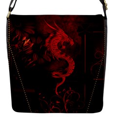 Wonderful Red Chinese Dragon Flap Closure Messenger Bag (s) by FantasyWorld7