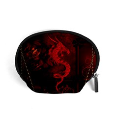 Wonderful Red Chinese Dragon Accessory Pouch (small) by FantasyWorld7