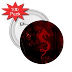 Wonderful Red Chinese Dragon 2.25  Buttons (100 pack)  Front