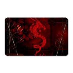 Wonderful Red Chinese Dragon Magnet (rectangular) by FantasyWorld7