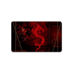 Wonderful Red Chinese Dragon Magnet (name Card) by FantasyWorld7