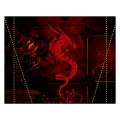 Wonderful Red Chinese Dragon Rectangular Jigsaw Puzzl by FantasyWorld7