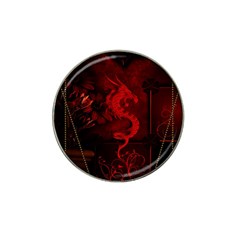 Wonderful Red Chinese Dragon Hat Clip Ball Marker by FantasyWorld7