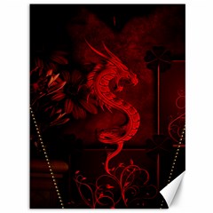 Wonderful Red Chinese Dragon Canvas 36  X 48  by FantasyWorld7