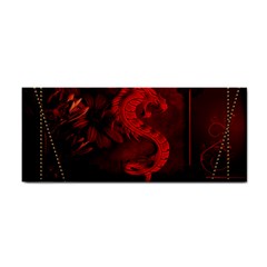 Wonderful Red Chinese Dragon Hand Towel by FantasyWorld7