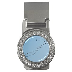 Airplane Airplanes Blue Sky Money Clips (cz)  by Mariart