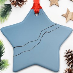 Airplane Airplanes Blue Sky Star Ornament (two Sides) by Mariart