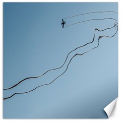 Airplane Airplanes Blue Sky Canvas 16  X 16  by Mariart