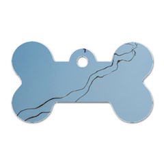 Airplane Airplanes Blue Sky Dog Tag Bone (two Sides) by Mariart