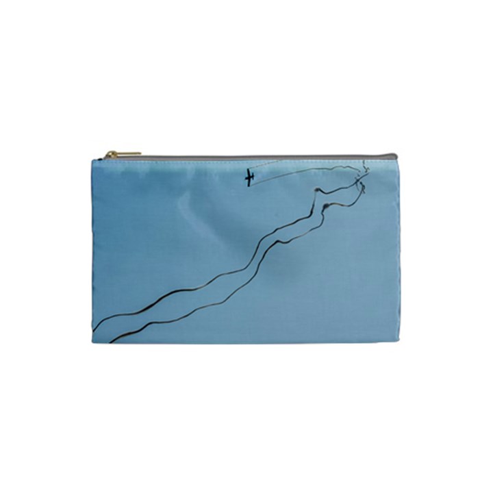 Airplane Airplanes Blue Sky Cosmetic Bag (Small)