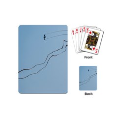 Airplane Airplanes Blue Sky Playing Cards (mini) by Mariart