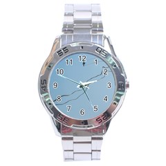 Airplane Airplanes Blue Sky Stainless Steel Analogue Watch by Mariart