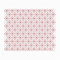 Pattern Christmas Pattern Red Stars Small Glasses Cloth