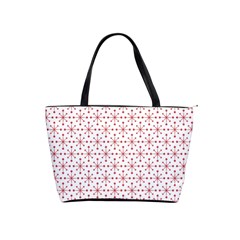 Pattern Christmas Pattern Red Stars Classic Shoulder Handbag