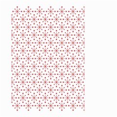 Pattern Christmas Pattern Red Stars Small Garden Flag (two Sides)