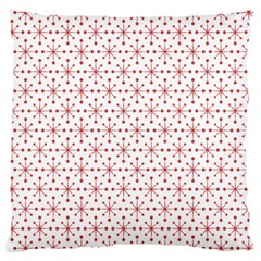 Pattern Christmas Pattern Red Stars Large Cushion Case (one Side) by Sapixe