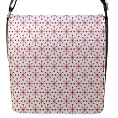 Pattern Christmas Pattern Red Stars Flap Closure Messenger Bag (s)