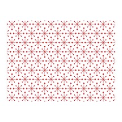 Pattern Christmas Pattern Red Stars Double Sided Flano Blanket (mini)  by Sapixe