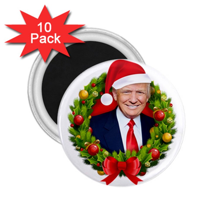 Trump Wraith Make Christmas Trump Only Sticker Trump Wrait Pattern13k Red Only 2.25  Magnets (10 pack) 