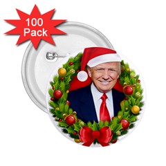 Trump Wraith Make Christmas Trump Only Sticker Trump Wrait Pattern13k Red Only 2 25  Buttons (100 Pack)  by snek