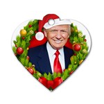 Trump Wraith Make Christmas Trump Only Sticker Trump Wrait Pattern13k Red Only Dog Tag Heart (One Side) Front