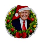 Trump Wraith Make Christmas Trump Only Sticker Trump Wrait Pattern13k Red Only Standard 15  Premium Flano Round Cushions Front