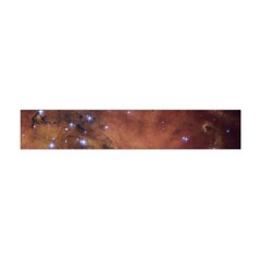 Cosmic Astronomy Sky With Stars Orange Brown And Yellow Flano Scarf (mini)