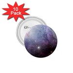 Orion Nebula pastel violet purple turquoise blue star formation  1.75  Buttons (10 pack) Front