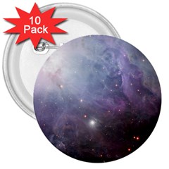 Orion Nebula Pastel Violet Purple Turquoise Blue Star Formation  3  Buttons (10 Pack)  by genx