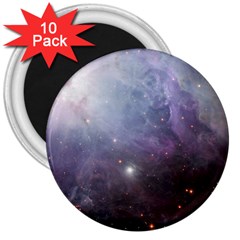 Orion Nebula Pastel Violet Purple Turquoise Blue Star Formation  3  Magnets (10 Pack)  by genx