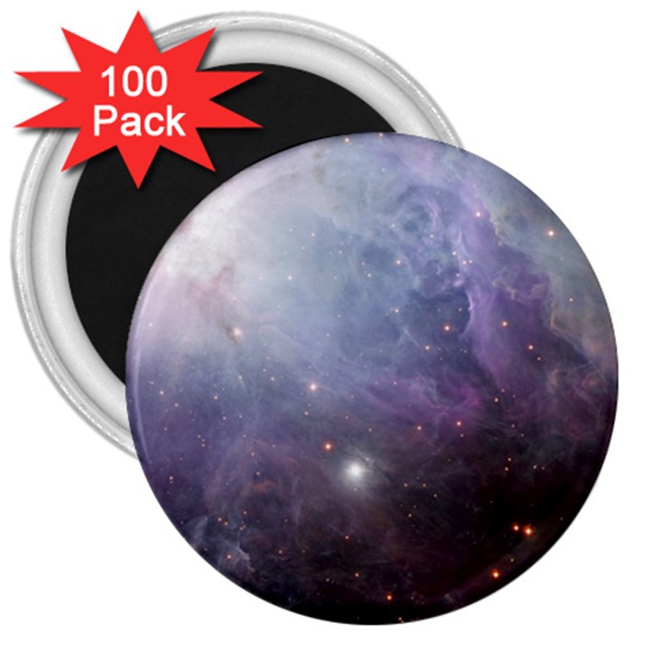 Orion Nebula pastel violet purple turquoise blue star formation  3  Magnets (100 pack)