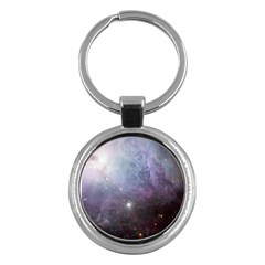 Orion Nebula Pastel Violet Purple Turquoise Blue Star Formation  Key Chains (round) 