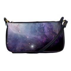 Orion Nebula Pastel Violet Purple Turquoise Blue Star Formation  Shoulder Clutch Bag by genx