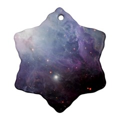 Orion Nebula Pastel Violet Purple Turquoise Blue Star Formation  Snowflake Ornament (two Sides)