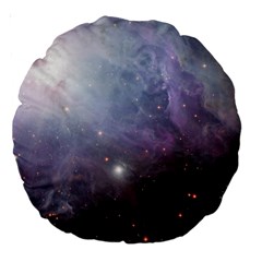 Orion Nebula Pastel Violet Purple Turquoise Blue Star Formation  Large 18  Premium Round Cushions by genx