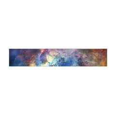 Lagoon Nebula Interstellar Cloud Pastel Pink, Turquoise And Yellow Stars Flano Scarf (mini)