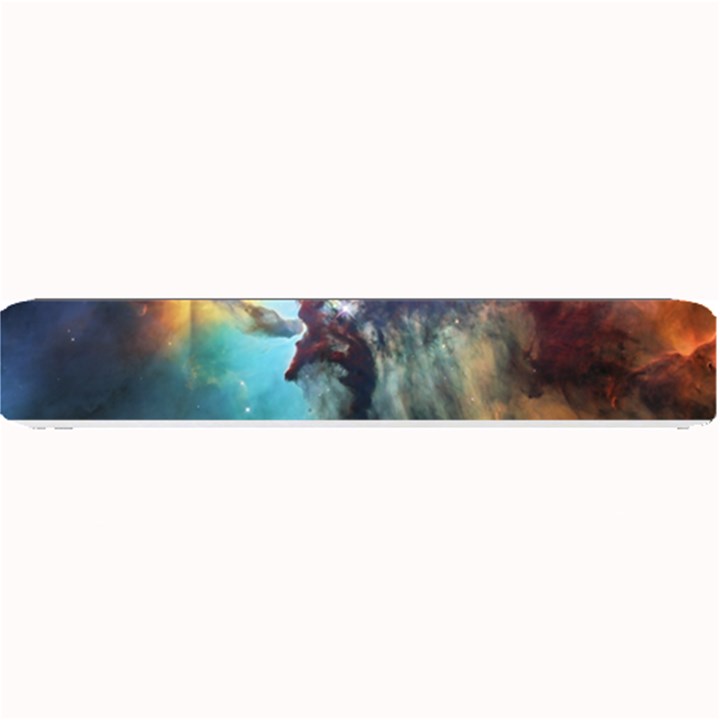 Lagoon Nebula Interstellar Cloud Pastel pink, turquoise and yellow stars Small Bar Mats