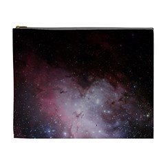 Eagle Nebula Wine Pink And Purple Pastel Stars Astronomy Cosmetic Bag (xl) by genx